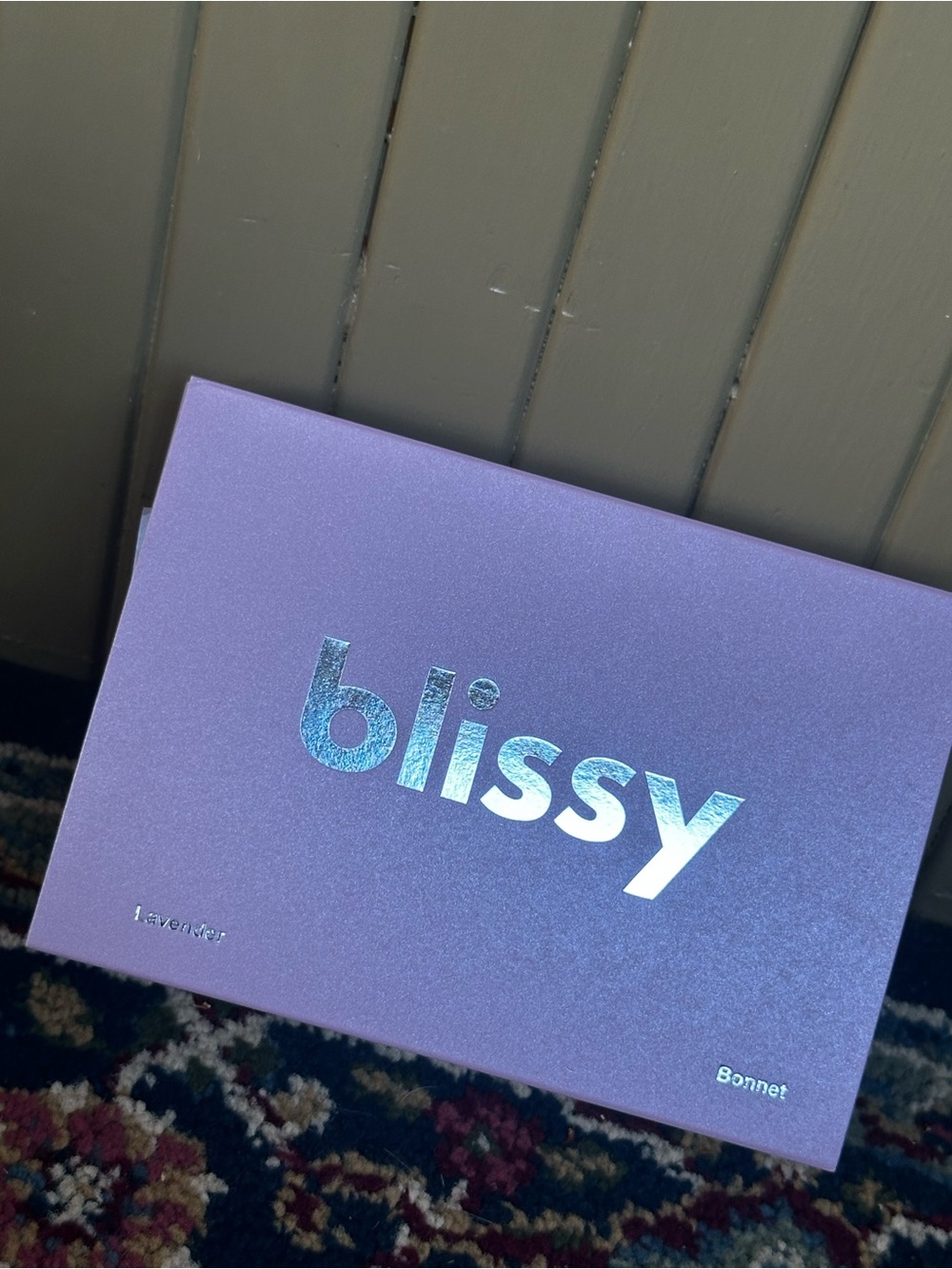 Blissy Lavender Mulberry Silk Hair Bonnet NEW